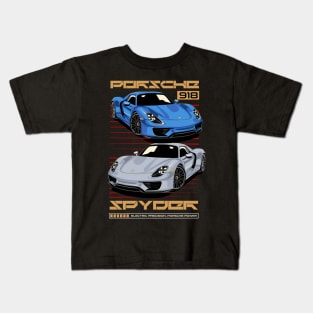 Classic Porsche Spyder 918 Kids T-Shirt